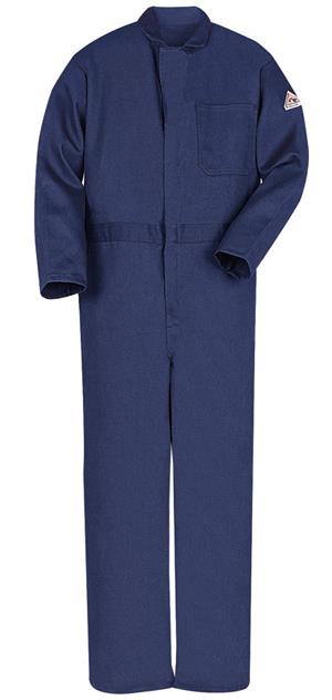 BULWARK 9OZ 100% COTTON NAVY FR COVERALL - Tagged Gloves